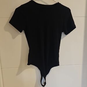 American Eagle Black Fitted Bodysuit